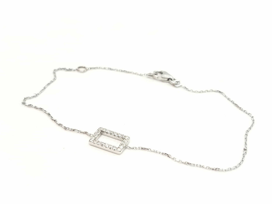 Bracelet Bracelet Or blanc Diamant 58 Facettes 579196RV