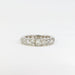 Platinum and Diamonds Old Mine Cut Alliance Ring, 1920 Belle Epoque 58 Facettes 391.01