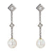 Boucles d'oreilles Boucles d'oreilles pendantes diamants perles anciennes 58 Facettes 21-378