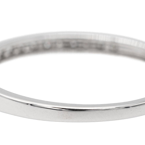 Bague 53.5 Bague Demi alliance Or blanc Diamant 58 Facettes 2554902CN