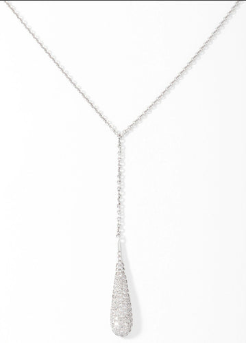 Collier Collier or gris pavés de diamant 58 Facettes 0