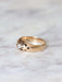 Ring Old rose gold and diamond bangle ring 58 Facettes