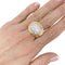 Bague 55 Bague vintage or rose, platine et diamants. 58 Facettes 31998