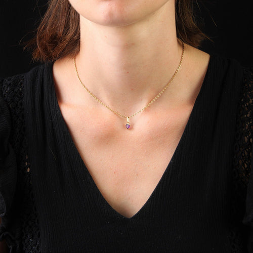 Pendentif Pendentif coeur améthyste 58 Facettes 02-095