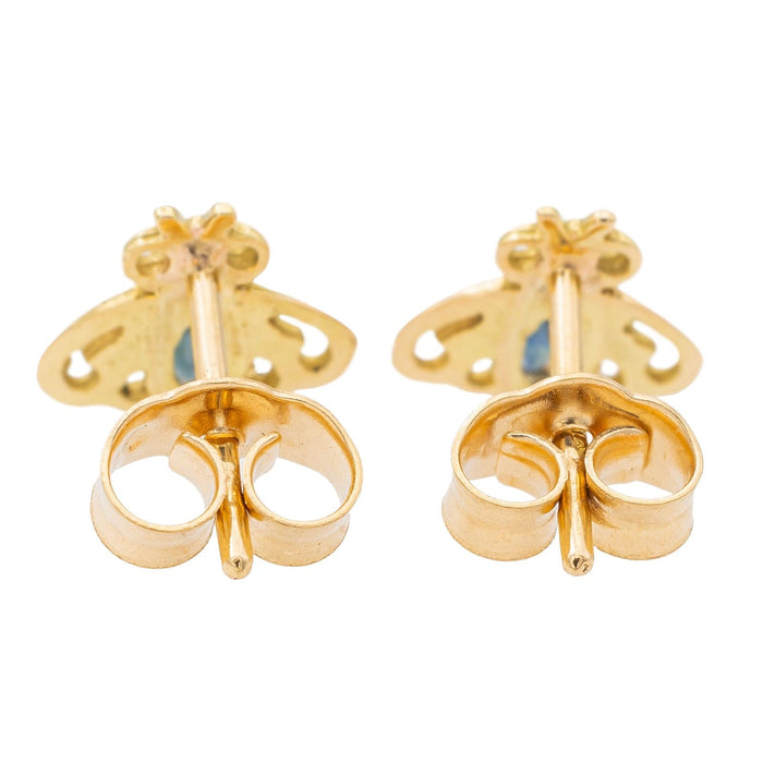 Boucles d'oreilles Boucles d'oreilles Abeille Or jaune Saphir 58 Facettes 2303381CN