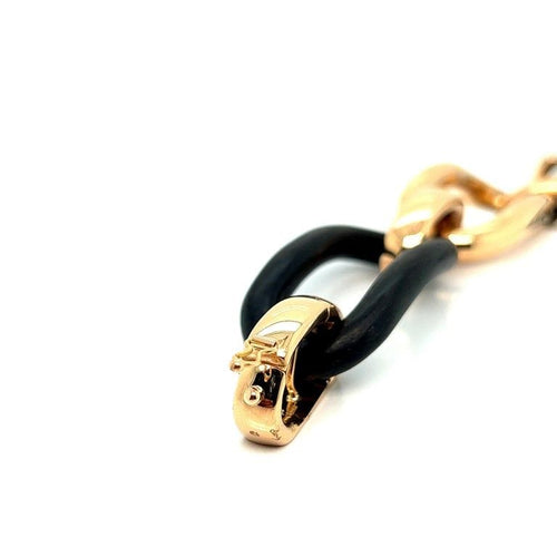 Bracelet Bracelet Or rose Bois d'ébène 58 Facettes