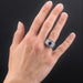 Ring 53 Old art deco sapphire and diamond ring 58 Facettes 22-420