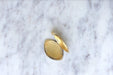 Art Nouveau shuttle medallion pendant in gold and diamonds 58 Facettes