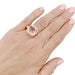 Ring 58 Poiray ring, “Filles Antik”, pink gold, pink quartz, diamonds. 58 Facettes 33124