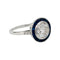 Bague 52 Bague style Art Déco, diamant 1.50 carats, saphirs. 58 Facettes 31012