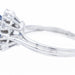 Ring 56 Marguerite Ring White gold Sapphire 58 Facettes 2302179CN