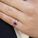 Ring Daisy ring in white gold, diamonds and rubies 58 Facettes 21254