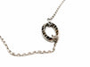 Necklace Necklace Chain + pendant White gold Diamond 58 Facettes 1182635CD