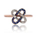 Ring 52 Old ring with diamond and sapphire clasps 58 Facettes 22-592