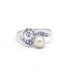 Ring 54 / White/Grey / 750‰ Gold Toi & Moi Pearl and Diamond Ring 58 Facettes 200036R