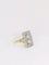 Bague 52 Bague plaque Art-Déco Or jaune Platine Diamants 58 Facettes J148