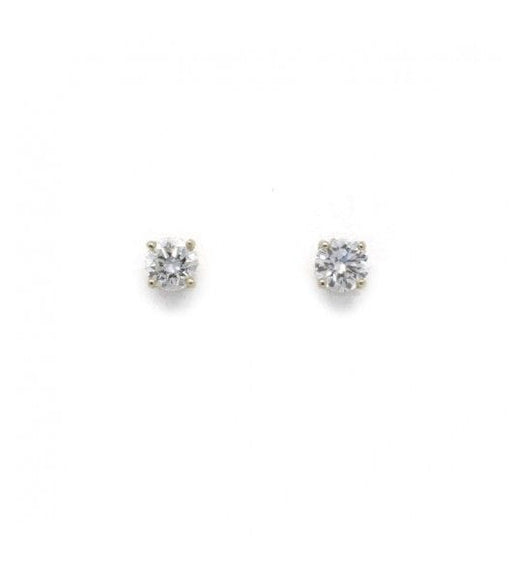 Boucles d'oreilles Jaune / Or 750 Puces d'oreilles Diamants 58 Facettes 220365R