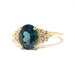 Bague Bague tourmaline vert bleu diamants or jaune 58 Facettes