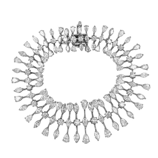 Bracelet Bracelet Or Gris et Diamants 58 Facettes 62100095