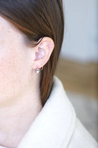 Boucles d'oreilles Boucles d'oreilles dormeuses diamants 0,50 Ct 58 Facettes