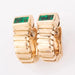 Bvlgari emerald & yellow gold earrings 58 Facettes