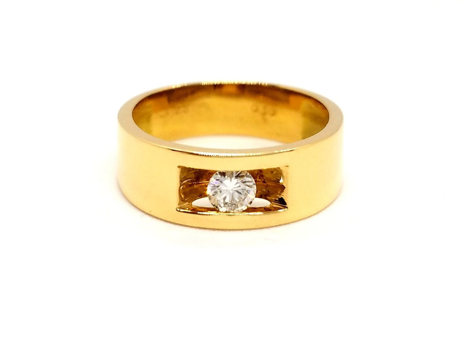 Bague 55 Bague Or jaune Diamant 58 Facettes 841211CN