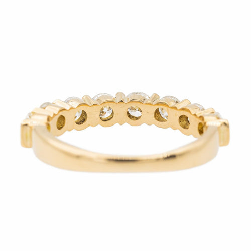 Bague 52 Bague Demi alliance Or jaune Diamant 58 Facettes 2686812CN