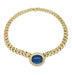 Bulgari Vintage Necklace Necklace in yellow gold, sapphire and diamonds. 58 Facettes 31795