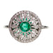 Ring 54.5 Openwork emerald diamond ring 58 Facettes A0ABF9154A2944FE9E776CB00E3CA42B