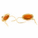 Earrings Sleeper earrings Yellow gold Agate 58 Facettes 2283960CN