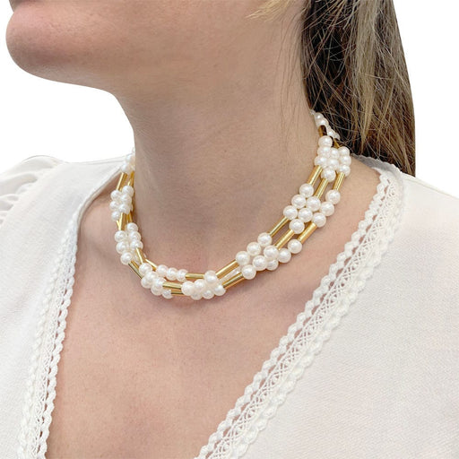 Collier Collier Poiray, "Fuseau", or jaune, perles. 58 Facettes 32884