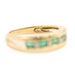 Ring 53 Alliance Ring Yellow Gold Emerald 58 Facettes 2024143CN