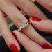 White gold diamond solitaire ring 58 Facettes