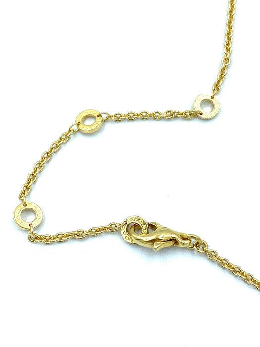 Collier BVLGARI. Collection Astrale, collier or jaune 18K 58 Facettes