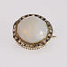 Brooch Opal brooch with black enamel diamonds 58 Facettes 23-355