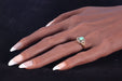 Bague 54 Bague en or avec diamants et turquoise 58 Facettes 22130-0168