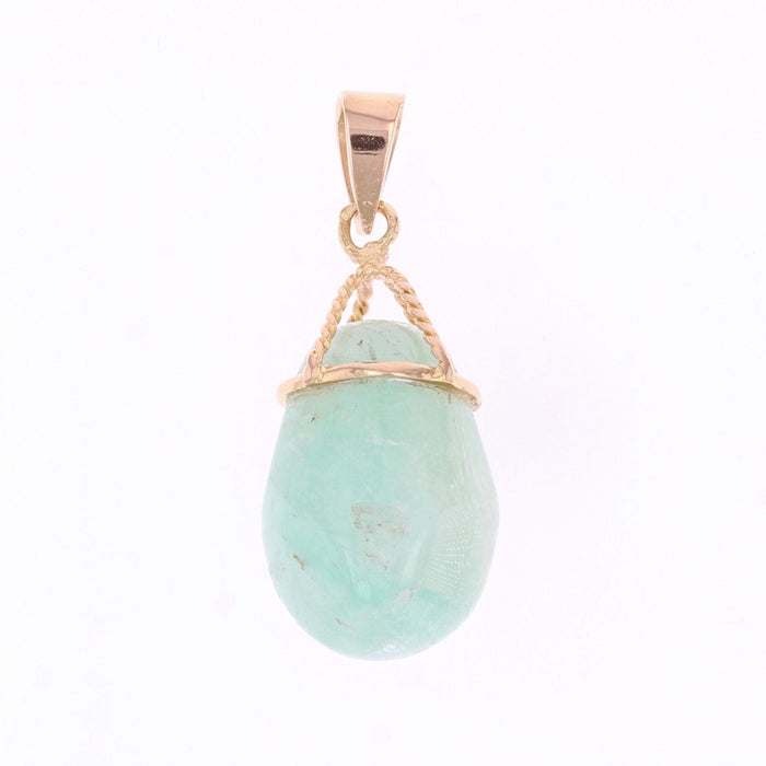 Pendentif Pendentif or et amazonite 58 Facettes 22-163B