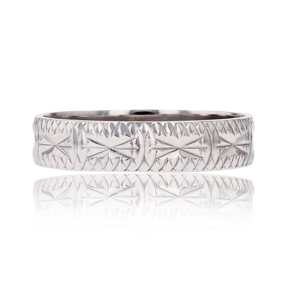 Alliance ZigZag En V Large Plaqué Or 18K Laminé - Modèle T64 - Dolly-Bijoux - Femme
