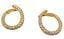 Pair of 18K yellow gold and diamond earrings from David Morris 58 Facettes 0