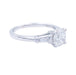Ring 53 Solitaire ring framed with baguette diamonds. 58 Facettes 32529