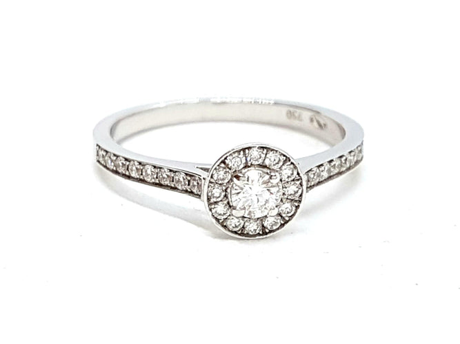 Bague 53 Bague Solitaire Or blanc Diamant 58 Facettes 578681RV