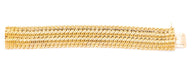 Bracelet Flat mesh bracelet Yellow gold 58 Facettes 1692607CN