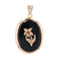 Pendentif Pendentif ancien onyx fleur perles fines et grenat 58 Facettes 14-225