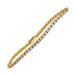 Bracelet Cartier line bracelet in yellow gold set with diamonds. 58 Facettes 31696