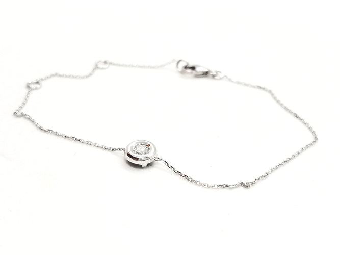 Bracelet Bracelet Or blanc Diamant 58 Facettes 579025RV