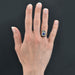 Ring 54 Old art deco sapphire diamond ring 58 Facettes 22-048