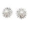 Boucles d'oreilles Boucles d'oreilles vintage or blanc, diamants, perles. 58 Facettes 32120