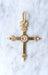 Pendentif Croix régionale Jeannette or jaune 58 Facettes