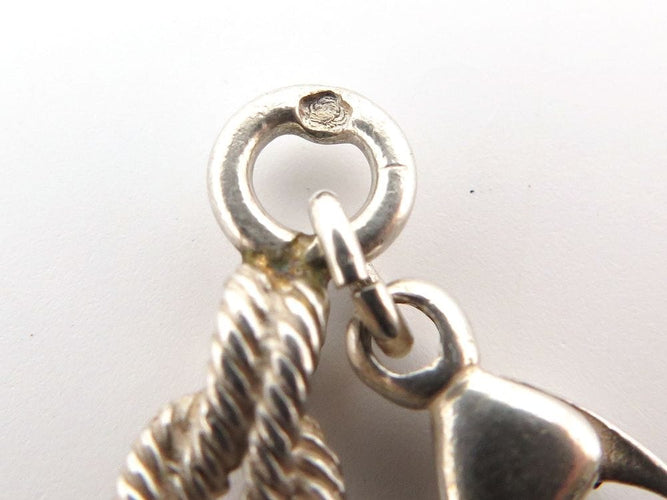 Pendentif Vintage Noeud De Marin En Laiton Doré - Style Nautique