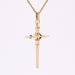 Openwork cross pendant in pink gold 58 Facettes 15-220A